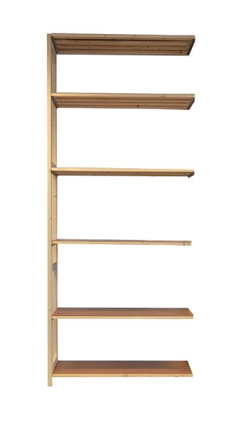 Aanbouwrek 6 hardboard legborden