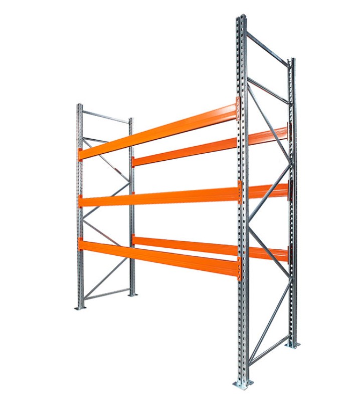 grond + 3 niveaus draagbalken (liggers)
capciteit: 8 europaletten