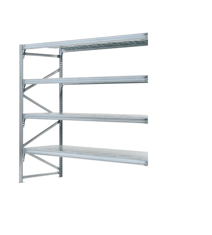 4 niveaus gegalvaniseerde legvlakken verzonken in gegalvaniseerde liggers